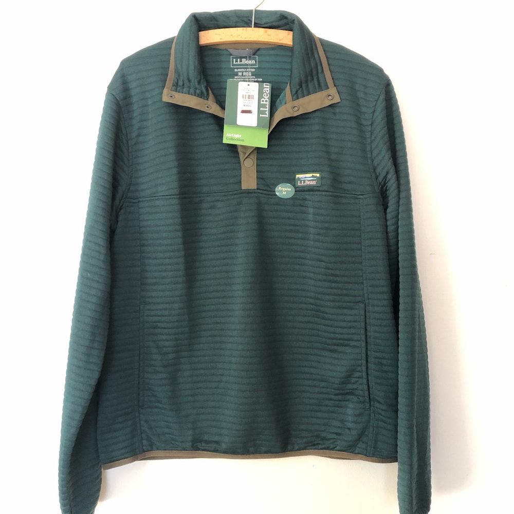 LL Bean men’s half button-up - NWT